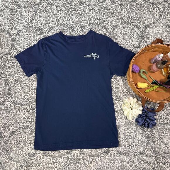 Real Life Ocean Washed Crew Neck Short Sleeve Tee Medium - Picture 1 of 7